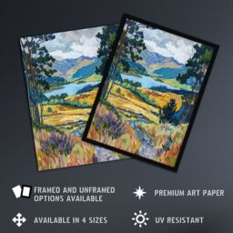 Artery8 Loch Lomond Scottish Landscape Nature Lover Framed Art Print - Size: A4 - thumbnail 2