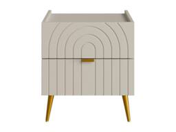 Vente-unique Set Of 2 Bedside Tables With 2 Drawers - Beige - NORSIM - thumbnail 7