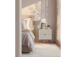 Vente-unique Set Of 2 Bedside Tables With 2 Drawers - Beige - NORSIM - thumbnail 4