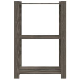 Berkfield Home 3-Tier Storage Rack Grey 60x38x90 cm Solid Wood Pine - Size: 60 x 38 x 90 cm - thumbnail 3