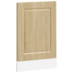 Berkfield Home Dishwasher Panel Porto Sonoma Oak 45x1, 5x67 cm Engineered Wood in Brown - thumbnail 2