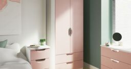 Ready Assembled 2 U Holborn 2 Door 2 Drawer Wardrobe (Ready Assembled) in Dusty Pink - thumbnail 7