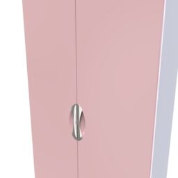 Ready Assembled 2 U Holborn 2 Door 2 Drawer Wardrobe (Ready Assembled) in Dusty Pink - thumbnail 4