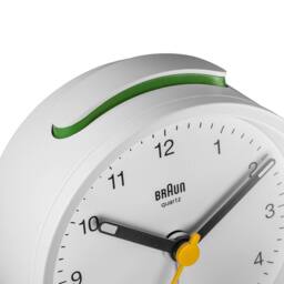 Braun Classic Analogue Alarm Clock in White - thumbnail 3