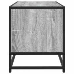 Berkfield Home TV Cabinet Grey Sonoma 100x34.5x40 cm Engineered Wood & Metal - thumbnail 5