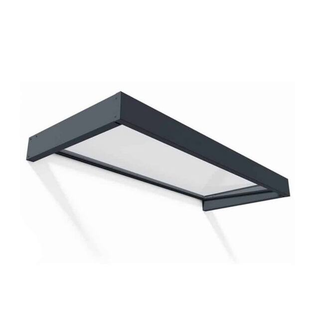 Palram Patio Cover Sophia Door Awning Canopy 2150 Clear - L215 x W95 x H17 cm in Grey - image 1