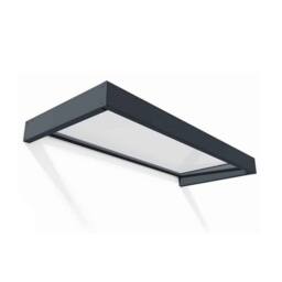 Palram Patio Cover Sophia Door Awning Canopy 2150 Clear - L215 x W95 x H17 cm in Grey - thumbnail 1