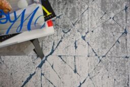 RugsX Yazz Rug in Blue - Size: 133 cm x 190 cm - thumbnail 4