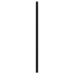 Berkfield Home Metal Headboard Black 160 cm - thumbnail 5