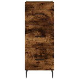 Berkfield Home Sideboard Smoked Oak 34.5x34x90 cm Engineered Wood in Brown - thumbnail 6
