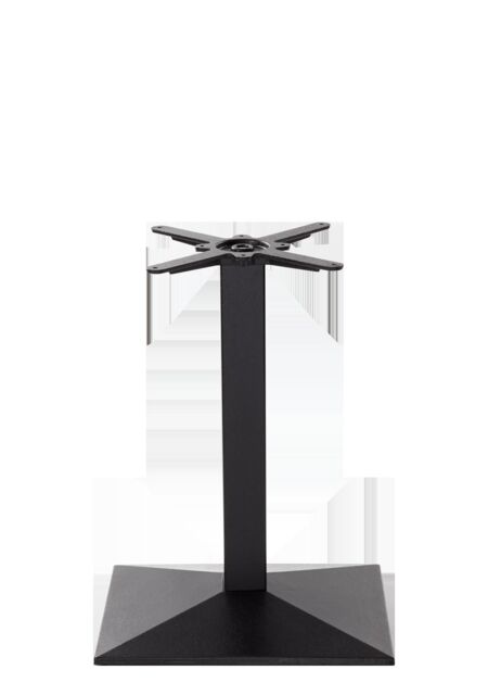 netfurniture Black Cast Iron Pyramid Table Base Single Pedestal - Height - 730 mm