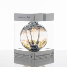 Sienna Glass Engagement Gift Spirit Ball White - thumbnail 1