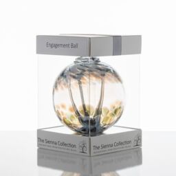 Sienna Glass Engagement Gift Spirit Ball White - thumbnail 2
