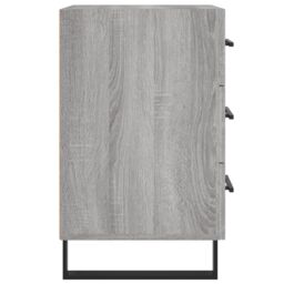 Berkfield Home Bedside Cabinet Grey Sonoma 40x40x66 cm Engineered Wood - Size: 40 x 40 x 66 cm - thumbnail 6