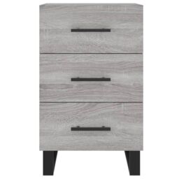 Berkfield Home Bedside Cabinet Grey Sonoma 40x40x66 cm Engineered Wood - Size: 40 x 40 x 66 cm - thumbnail 5
