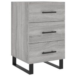 Berkfield Home Bedside Cabinet Grey Sonoma 40x40x66 cm Engineered Wood - Size: 40 x 40 x 66 cm - thumbnail 2