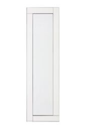 Orsina Milania Floorstanding Black Velvet Mirror in Clear