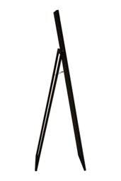Orsina Milania Floorstanding Black Velvet Mirror in Clear - thumbnail 3