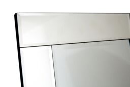 Orsina Milania Floorstanding Black Velvet Mirror in Clear - thumbnail 4
