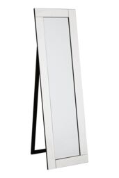 Orsina Milania Floorstanding Black Velvet Mirror in Clear - thumbnail 2