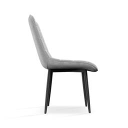More4Homes Juno Concrete Ceramic Dining Table & 6 Nova Velvet Chairs in Grey - thumbnail 6