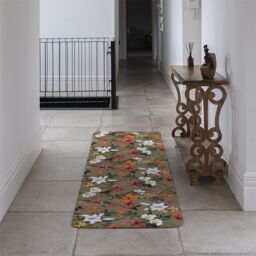 Benjamin Tate Design Selection Of Flowers Runner Rug in Natural - Size: 67 cm x 230 cm - thumbnail 3