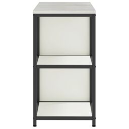 Berkfield Home Kitchen Storage Set with Shelf with Storage with Door Adjustable 2 pcs White Cold-rolled steel - thumbnail 9