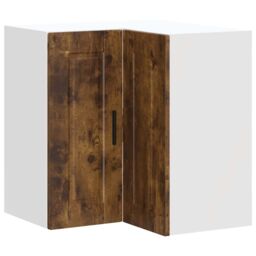 "Berkfield Home Kitchen Wall Corner Cabinet ""Porto"" Smoked Oak Engineered Wood in Brown" - thumbnail 2