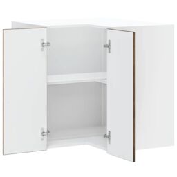 "Berkfield Home Kitchen Wall Corner Cabinet ""Porto"" Smoked Oak Engineered Wood in Brown" - thumbnail 5