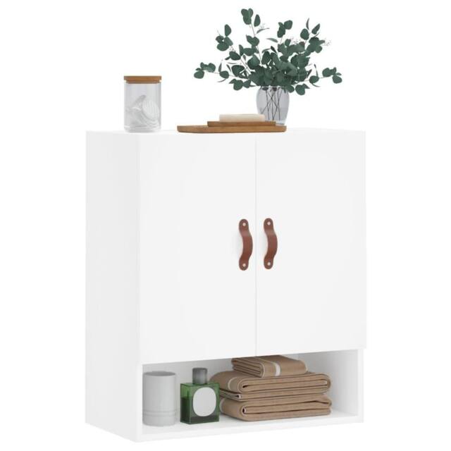 Berkfield Home Wall Cabinet White 60x31x70 cm Engineered Wood - Size: 60 x 31 x 70 cm - image 1