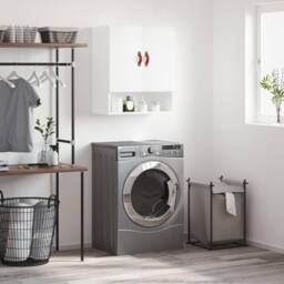 Berkfield Home Wall Cabinet White 60x31x70 cm Engineered Wood - Size: 60 x 31 x 70 cm - thumbnail 2