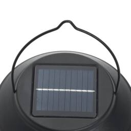 Berkfield Home Solar Outdoor Wall Lanterns 4 pcs White in Black - thumbnail 7