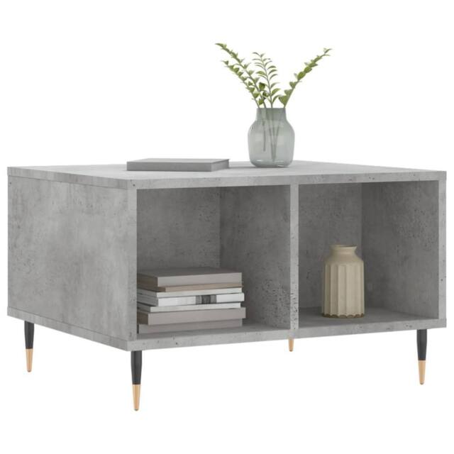 Berkfield Home Modern Coffee Table Concrete Grey 60x50x36.5 cm Engineered Wood - image 1