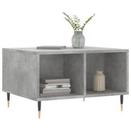 Berkfield Home Modern Coffee Table Concrete Grey 60x50x36.5 cm Engineered Wood - thumbnail 1