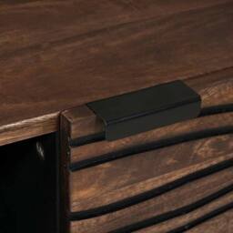 Berkfield Home Coffee Table 80 x 50 x 40 cm - Solid Mango Wood & Engineered Wood in Brown - thumbnail 8