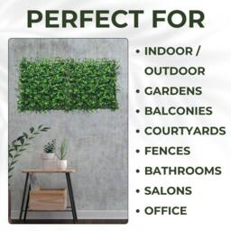 Ark Mat Boxwood Artificial Plant Wall Panel 50x50cm - Indoor & Outdoor in Green - Size: 50x50 cm - thumbnail 4