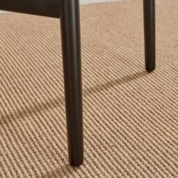FurnitureboxUK 2x Caia Black Wood & Rope Wishbone Dining Chairs - thumbnail 7