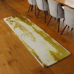 Benjamin Tate Design Golden Tiger Search Runner Rug in Natural - Size: 67 cm x 230 cm - thumbnail 2