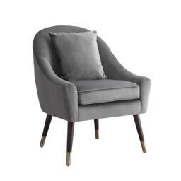 Artemis Home Octavia Accent Chair in Grey - thumbnail 2