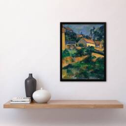 Artery8 Paul Cezanne Framed Wall Art Print Turning Road at Montgeroult - Size: A4 - thumbnail 2