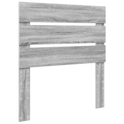 Berkfield Home Bed Frame Grey Sonoma & Silver 75 x 190 cm Engineered Wood - thumbnail 6