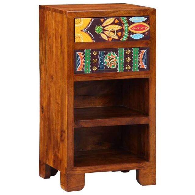 Berkfield Home Telephone Stand Honey Brown 40x35x75 cm Solid Wood Acacia - Size: 40 x 35 x 75 cm - image 1