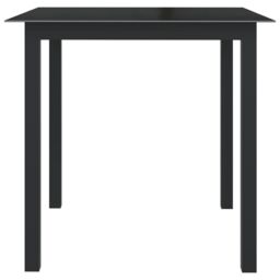 Berkfield Home 5 Piece Garden Dining Set Aluminium Anthracite in Black - thumbnail 3