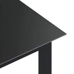Berkfield Home 5 Piece Garden Dining Set Aluminium Anthracite in Black - thumbnail 5