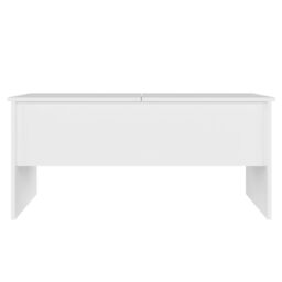 Berkfield Home Coffee Table White 102x50.5x46.5 cm Engineered Wood - thumbnail 6