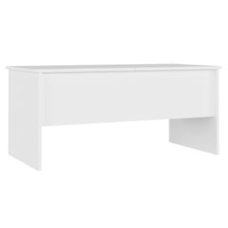 Berkfield Home Coffee Table White 102x50.5x46.5 cm Engineered Wood - thumbnail 5
