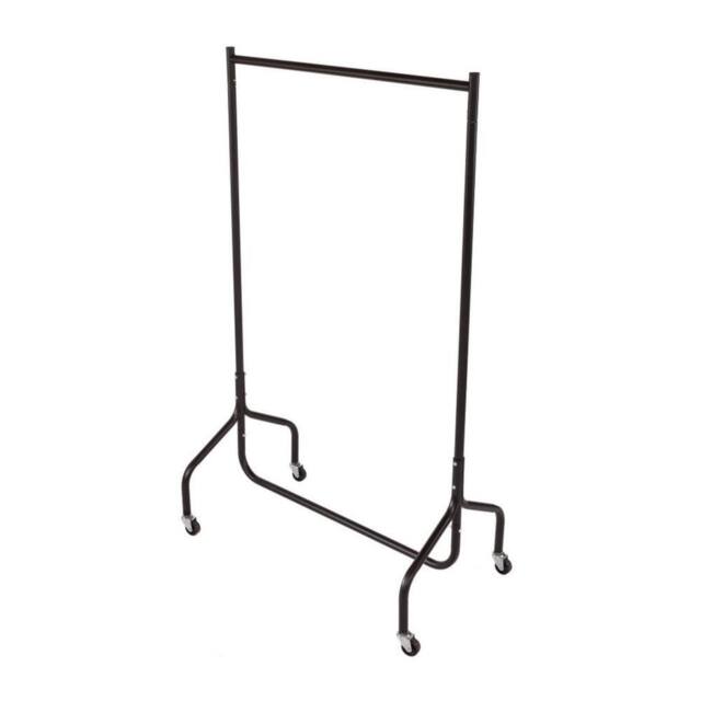 Oypla All Metal Super Heavy Garment Clothes Rail - 3ft in Black - image 1