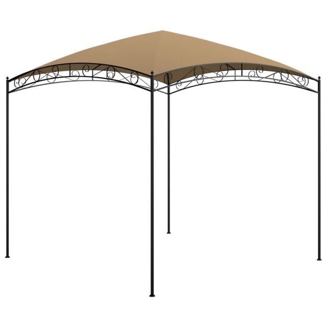 Berkfield Home Gazebo 3x3x2.65 m Taupe 180 g/m ² in Beige - image 1