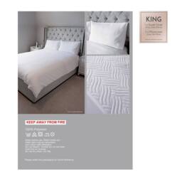 Voltico Pinsonic Quilted Duvet Cover Set Lime & White - Single, Double & King - thumbnail 9