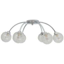 Berkfield Home Ceiling Lamp with 6 LED Bulbs G9 240 W in White - thumbnail 5